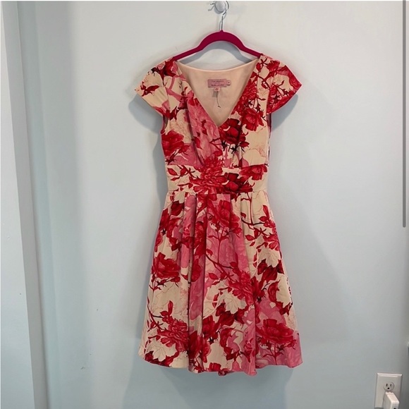 Ted Baker Dresses Ted Baker Cissi Floral Etchings Dress Us 2 Poshmark